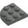 LEGO Dark Gray Plate 3 x 3 Round Corner (30357)