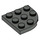 LEGO Donkergrijs Plaat 3 x 3 Ronde Hoek (30357)