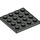 LEGO Donkergrijs Plaat 4 x 4 (3031)