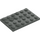 LEGO Dark Gray Plate 4 x 6 (3032)