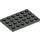 LEGO Dunkelgrau Platte 4 x 6 (3032)