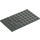 LEGO Dark Gray Plate 6 x 10 (3033)