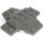 LEGO Dark Gray Plate 6 x 6 x 0.667 Cross with Dome (30303)