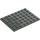 LEGO Dark Gray Plate 6 x 8 (3036)