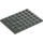 LEGO Dark Gray Plate 6 x 8 (3036)