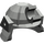 LEGO Dunkelgrau Samurai Helm mit Clip und Kurz Visier  (30175)