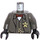 LEGO Dark Gray Sheriff Torso with Vest, Bow Tie and Pocket Watch (973)