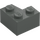 LEGO Dark Gray Slope 2 x 2 (45°) with Double Concave (Rough Surface) (3046 / 4723)