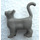 LEGO Dark Gray Standing Cat with Long Thin Tail (6175)