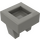 LEGO Donkergrijs Tegel 1 x 1 met Klem (Geen snede in het midden) (2555 / 12825)