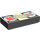 LEGO Donkergrijs Tegel 1 x 2 met Pijlstaartrog Control Paneel met groef (3069 / 82968)