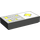 LEGO Dunkelgrau Fliese 1 x 2 mit Gelb Buttons und Knob Controls mit Nut (3069 / 49038)