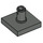LEGO Donkergrijs Tegel 2 x 2 met Verticaal Pin (2460 / 49153)