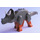 LEGO Dunkelgrau Triceratops with Dark Orange Legs