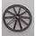 LEGO Dark Gray Wagon Wheel Ø43 x 3.2 with 10 Spokes (33211)