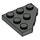 LEGO Dark Gray Wedge Plate 3 x 3 Corner (2450)