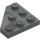 LEGO Dark Gray Wedge Plate 3 x 3 Corner (2450)