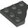 LEGO Dark Gray Wedge Plate 3 x 3 Corner (2450)