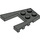 LEGO Donkergrijs Wig Plaat 4 x 4 met 2 x 2 Uitsparing (41822 / 43719)