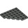 LEGO Dark Gray Wedge Plate 6 x 6 Corner (6106)