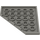 LEGO Mørk grå Kile Plate 6 x 6 Hjørne (6106)