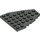 LEGO Dark Gray Wedge Plate 7 x 6 with Stud Notches (50303)