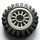 LEGO Tmavě šedá Wheel Centre Spoked Small with Narrow Tire 24 x 7 with Ridges Inside