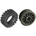 LEGO Dunkelgrau Wheel Centre Spoked Small with Tire 30 x 10.5 with Ridges Inside