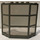 LEGO Dark Gray Window Bay 3 x 8 x 6 Assembly with Trans-Black Glass (30185)