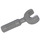 LEGO Dark Gray Wrench with Open End with 6 Rib Handle