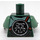 LEGO Verde scuro Airjitzu Morro Minifigure Busto (973 / 76382)