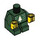 LEGO Dark Green Baby Body with Yellow Hands with Christmas Tree (25128)