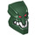 LEGO Dunkelgrün Bionicle Piraka Zaktan Kopf (Schmucklos) mit Rote Augen und Zähne (56657)