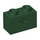 LEGO Dark Green Brick 1 x 2 with Axle Hole (&#039;+&#039; Opening and Bottom Tube) (31493 / 32064)