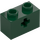 LEGO Dark Green Brick 1 x 2 with Axle Hole (&#039;X&#039; Opening) (32064)