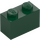 LEGO Dark Green Brick 1 x 2 with Bottom Tube (3004 / 93792)