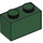 LEGO Donkergroen Steen 1 x 2 met buis aan de onderzijde (3004 / 93792)