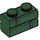 LEGO Dunkelgrün Backstein 1 x 2 mit Embossed Bricks (98283)
