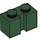 LEGO Dark Green Brick 1 x 2 with Groove (4216)