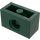 LEGO Dunkelgrün Backstein 1 x 2 mit Loch (3700)