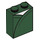 LEGO Donkergroen Steen 1 x 2 x 2 met green robe met Stud houder aan de binnenzijde (3245 / 78562)