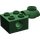 LEGO Dark Green Brick 2 x 2 with Horizontal Rotation Joint (48170 / 48442)