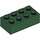 LEGO Donkergroen Steen 2 x 4 (3001 / 72841)
