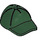 LEGO Dark Green Cap with Short Curved Bill with Hole on Top (11303)