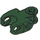 LEGO Dark Green Connector 2 x 3 with Ball Socket and Smooth Sides and Sharp Edges and Open Axle Holes (89652)