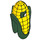 LEGO Verde oscuro Corn Cob Disfraz con Amarillo Kernels (29575 / 72345)