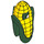 LEGO Dunkelgrün Corn Cob Costume mit Gelb Kernels (29575 / 72345)
