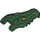 LEGO Dark Green Crocodile Head with Yellow Eyes with White Glints (18905)