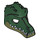 LEGO Dark Green Crocodile Mask with Teeth and Red Scar (12551 / 12834)