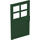 LEGO Dark Green Door 1 x 4 x 6 with 4 Panes and Stud Handle (60623)